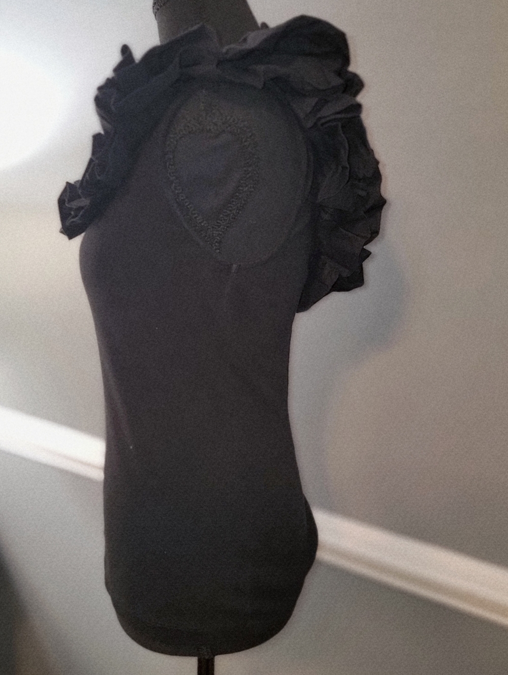 Anthropologie Maeve Black Ruffle Tank - Picture 5 of 15
